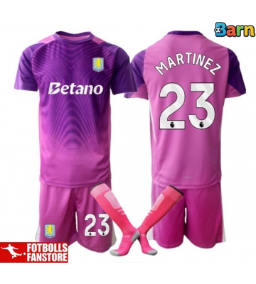 Aston Villa Emiliano Martinez #23 Målvakt Tredje Tröja Barn 2025-26 Kortärmad (+ Korta byxor)